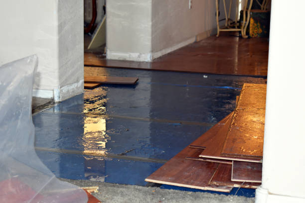 Professional Sewage Cleanup technician working in North Prairie, WI